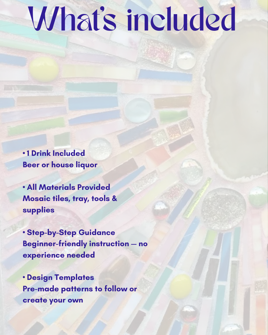 Mosaic Tray Workshop - Arlington (June 14)