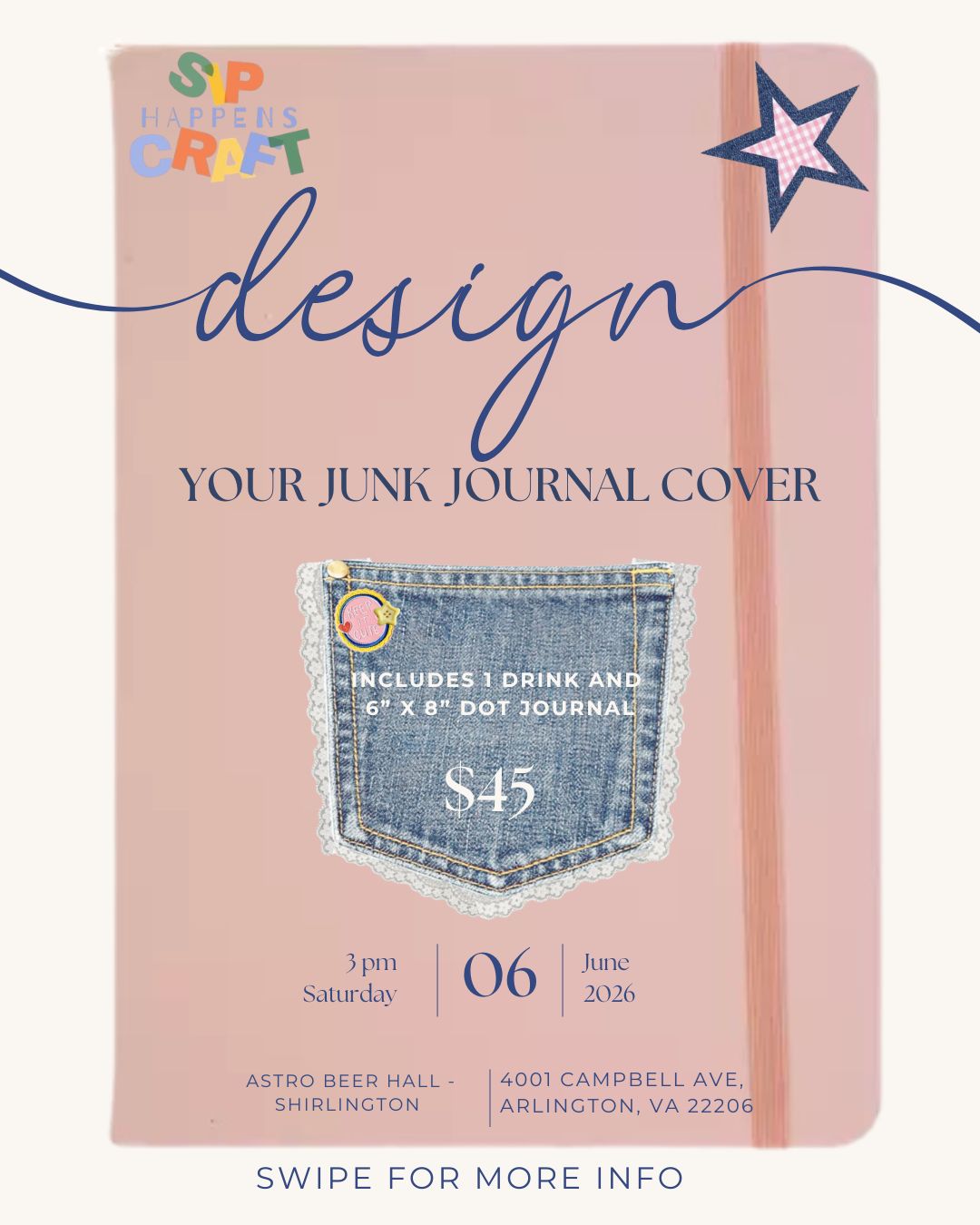 Design Your Journal Cover - Arlington ( June, 6 )